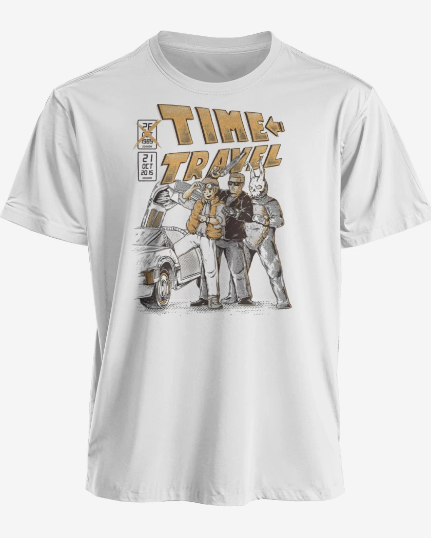 Polera premium Blanco de Viajeros del Tiempo