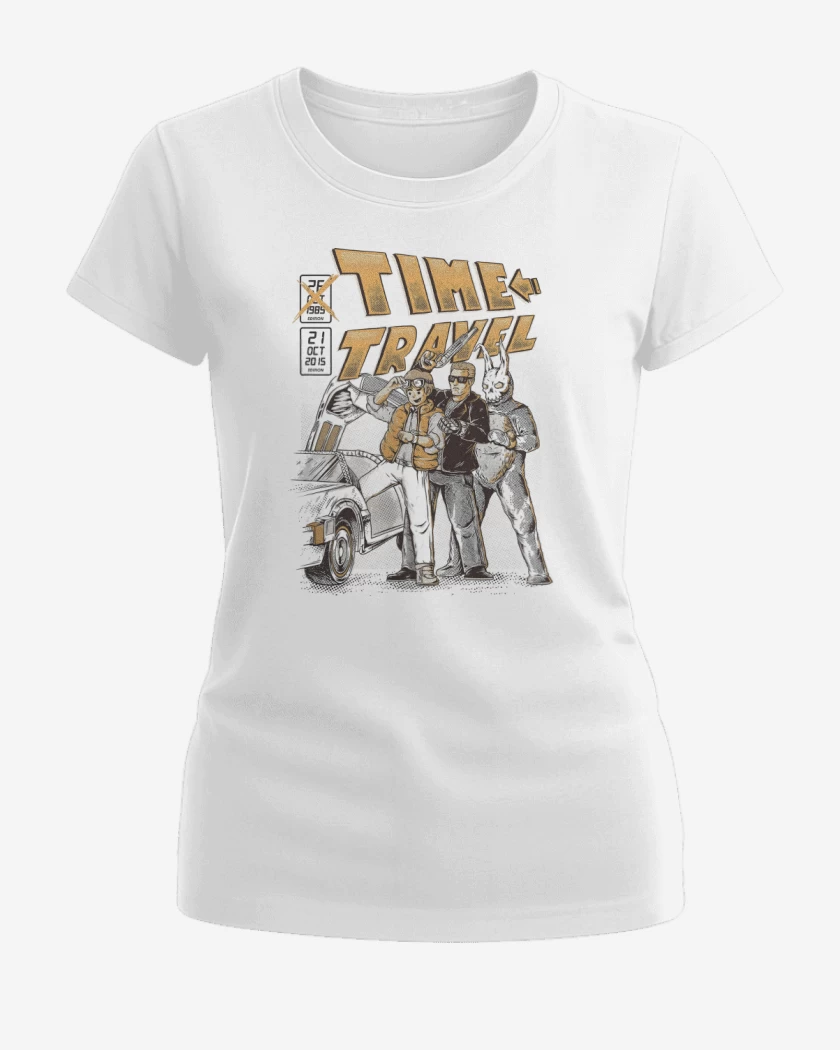 Polera de Mujer Blanco de Viajeros del Tiempo
