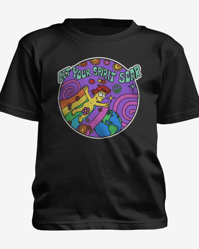 Polera de niño Negro de Deja que tu espíritu se eleve