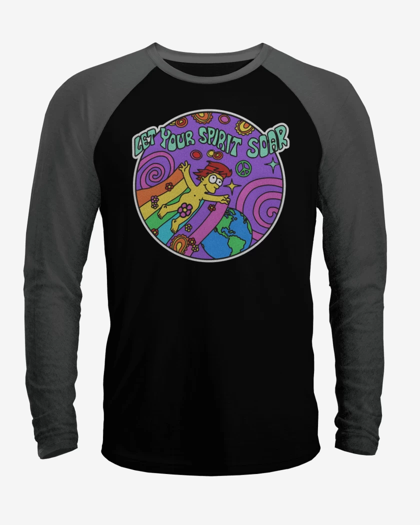 Polera Raglan Deja que tu espíritu se eleve