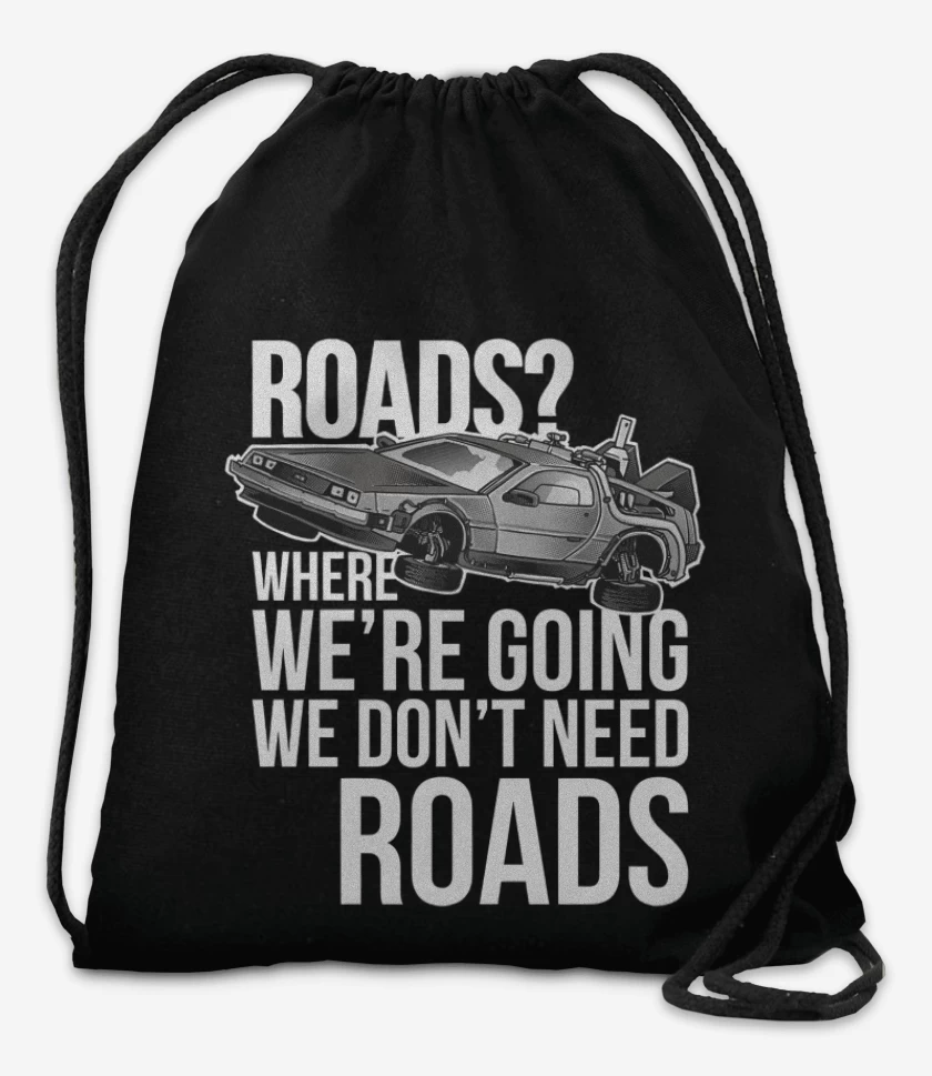 Mochila Negro de No necesitamos caminos