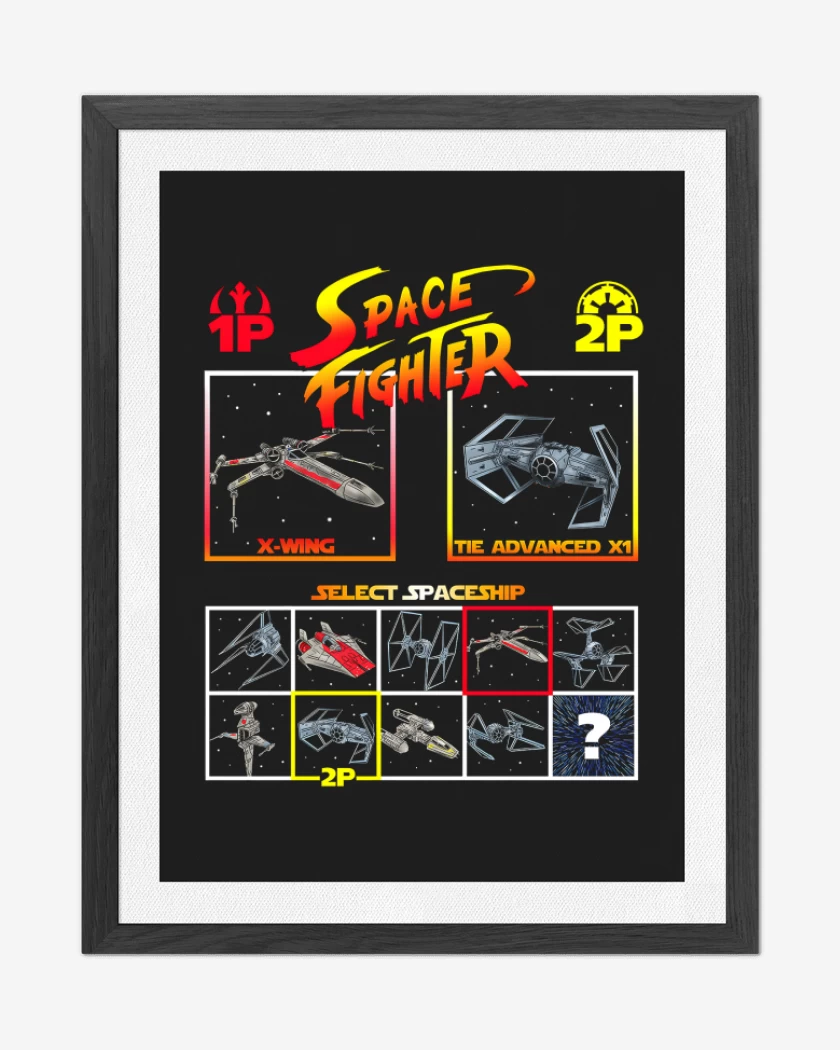 Cuadro decorativo Negro de Space fighter