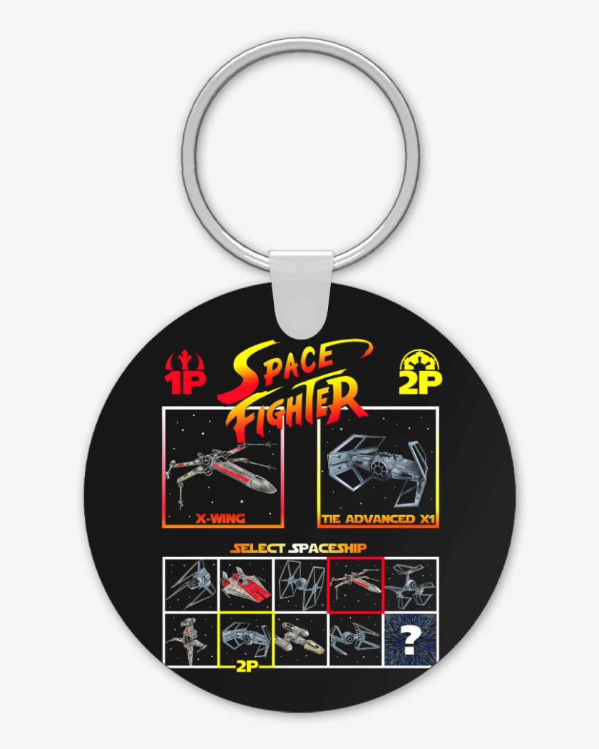 Llavero Negro de Space fighter