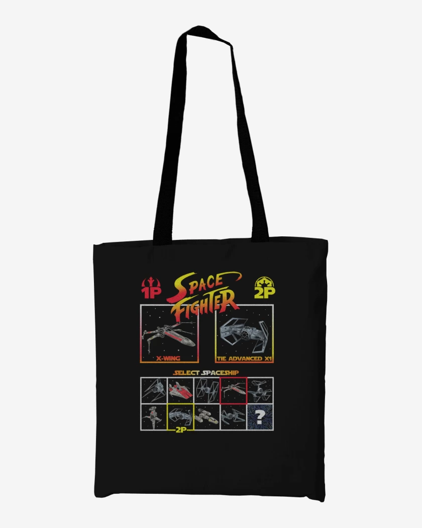 Totebag Negro de Space fighter