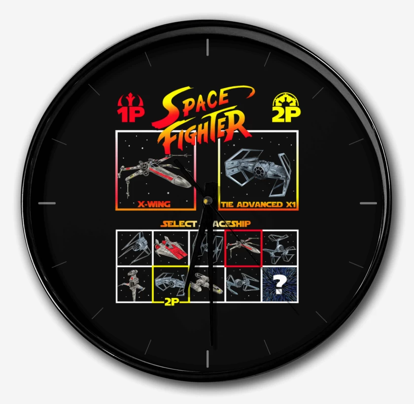 Reloj Negro de Space fighter