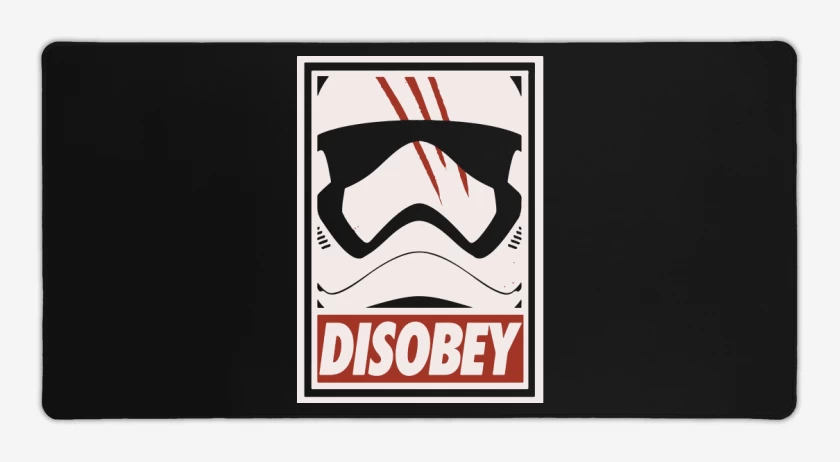 Mouse pad Gamer Negro de Disobey