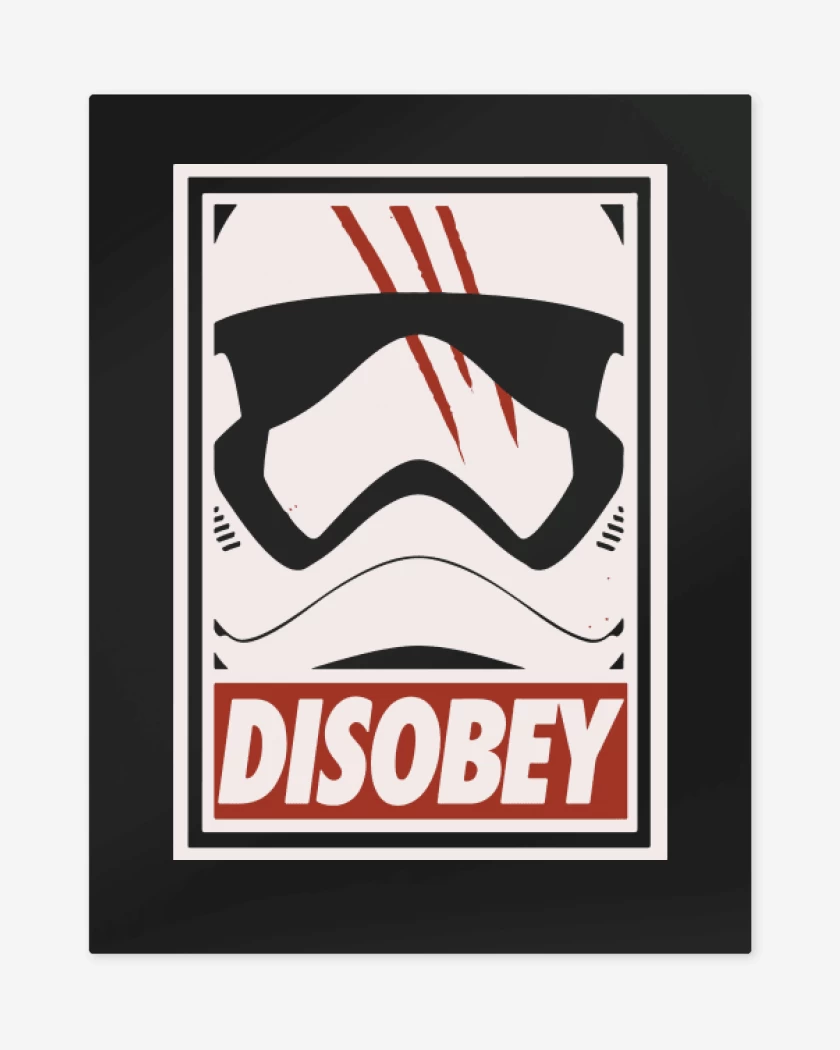 Print metalico Negro de Disobey