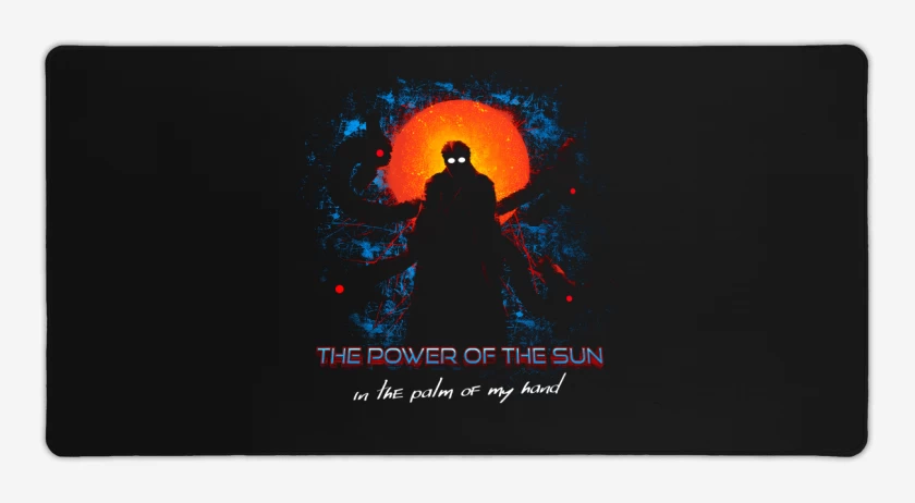 Mouse pad Gamer Negro de El poder del sol