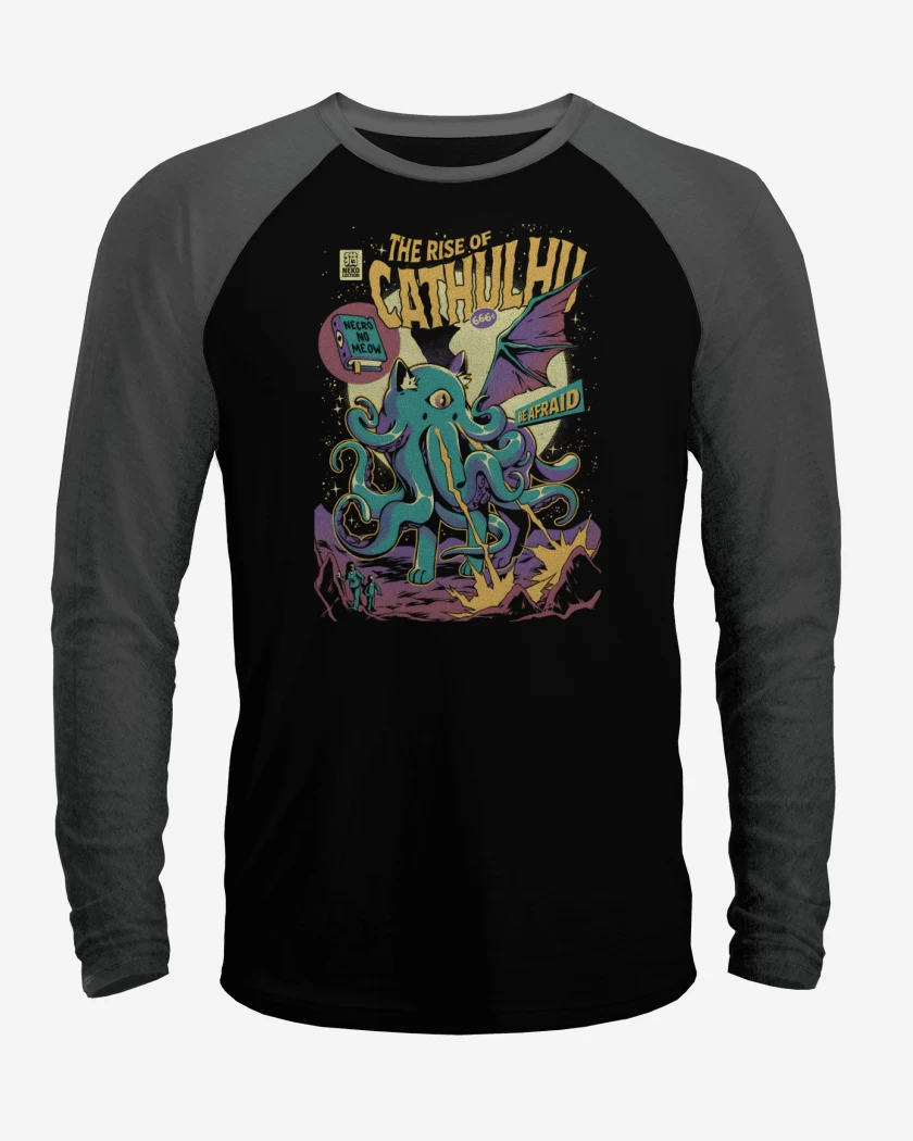 Polera Raglan The Rise of Cathulhu