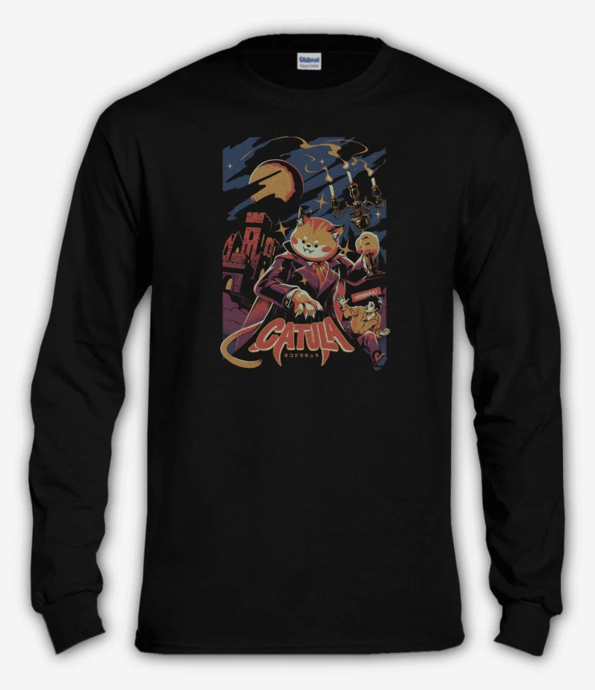 Polera manga larga Negro de Catula