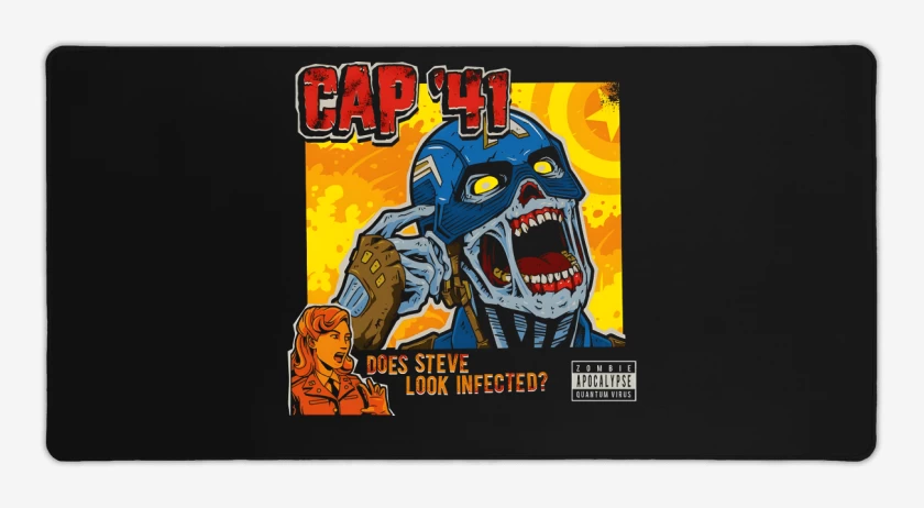 Mouse pad Gamer Negro de Cap 41
