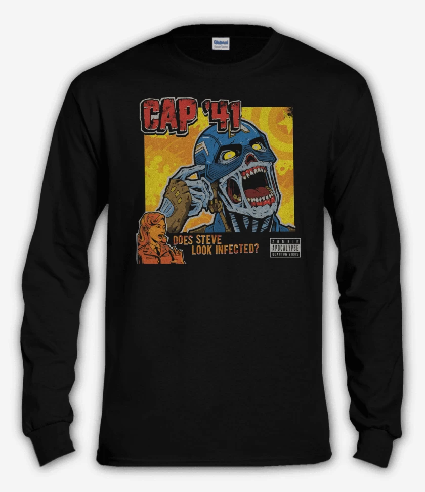 Polera manga larga Negro de Cap 41