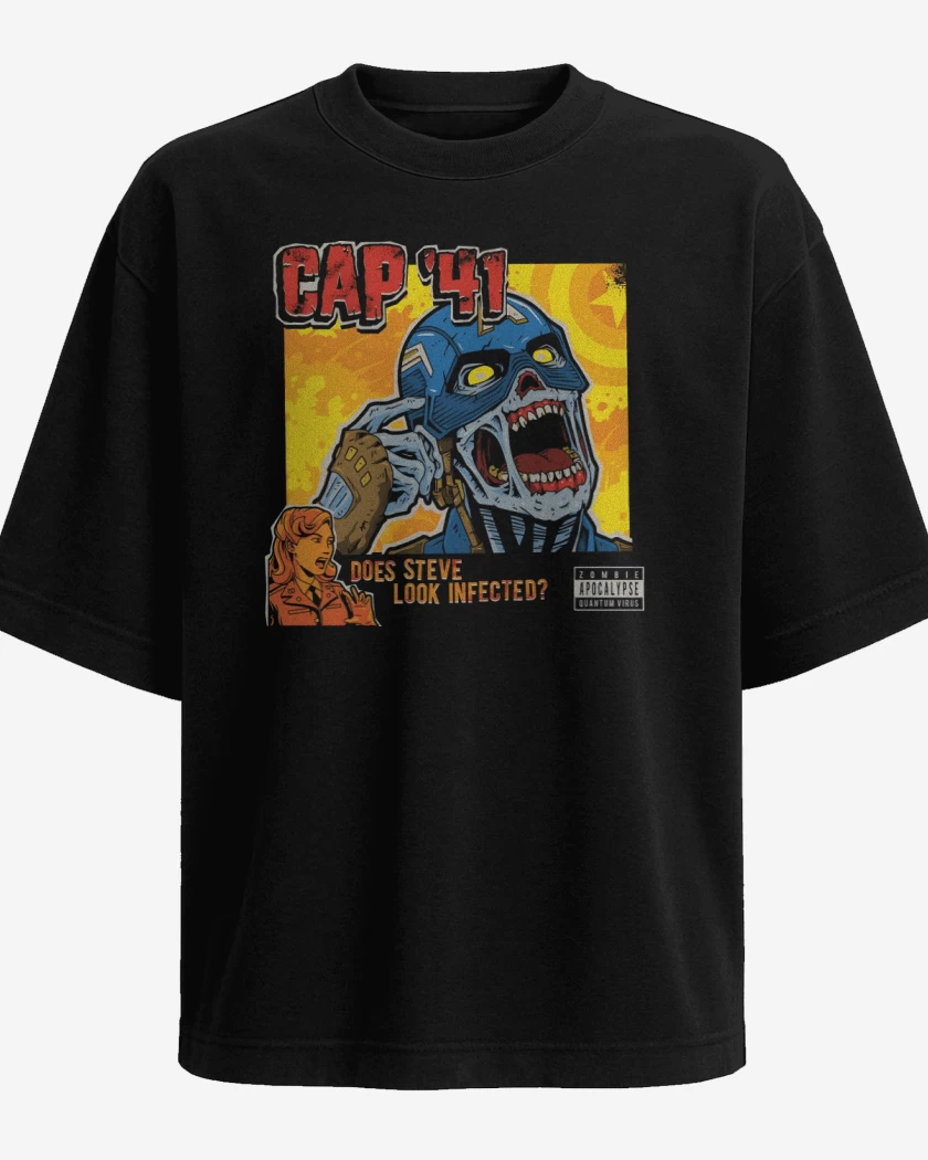 Polera Oversize Negro de Cap 41