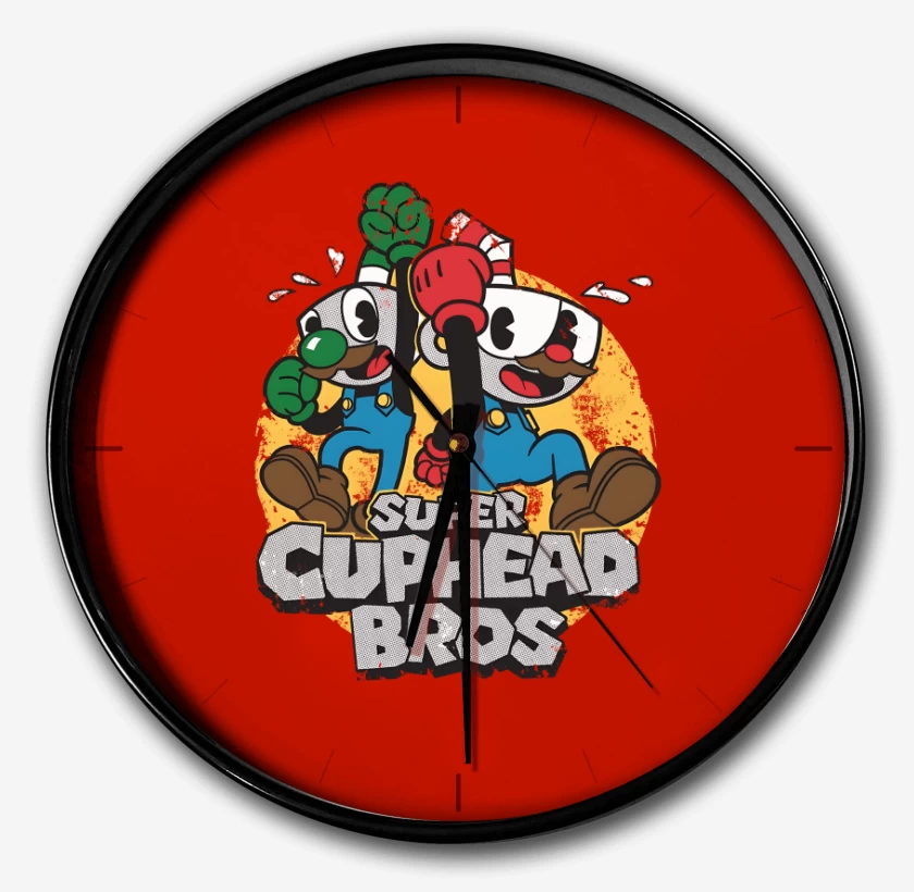 Reloj Rojo de Super Cuphead Bros