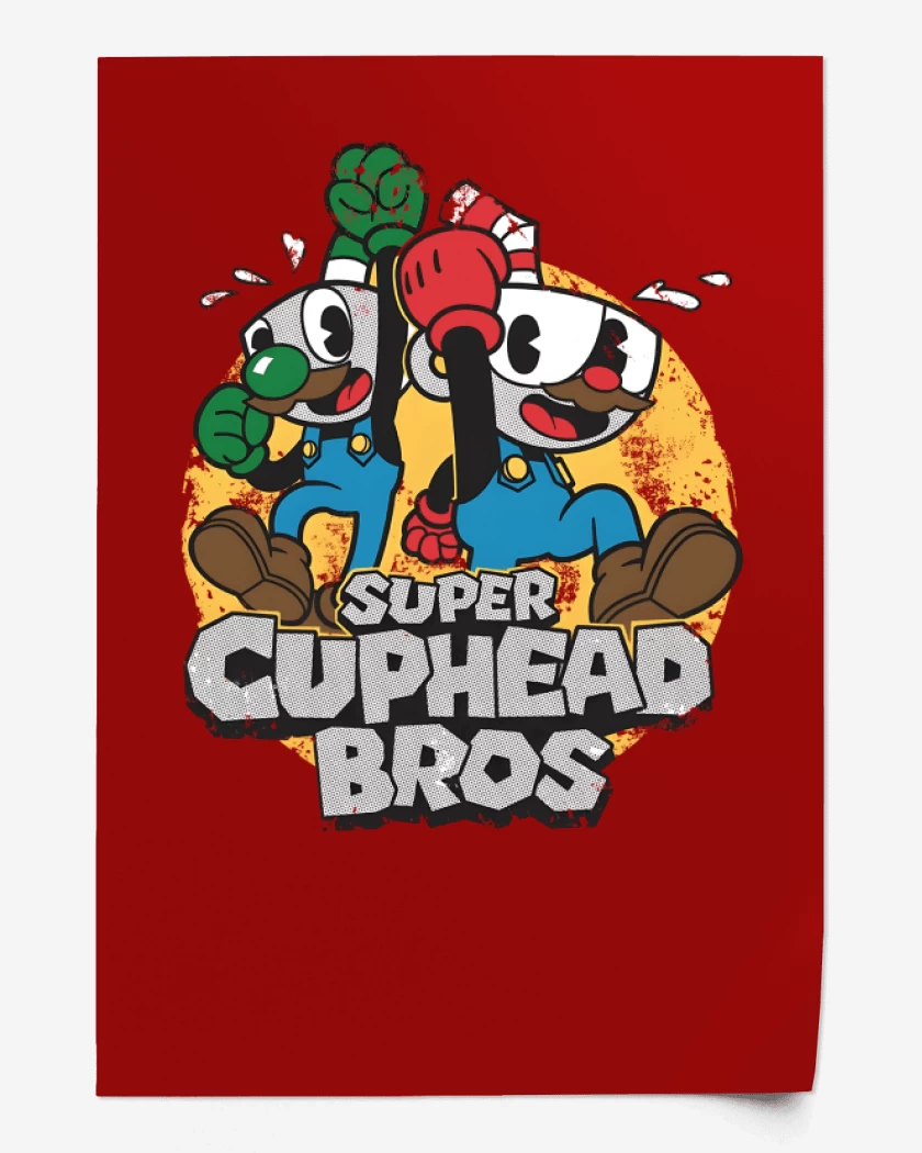 Print Super Cuphead Bros