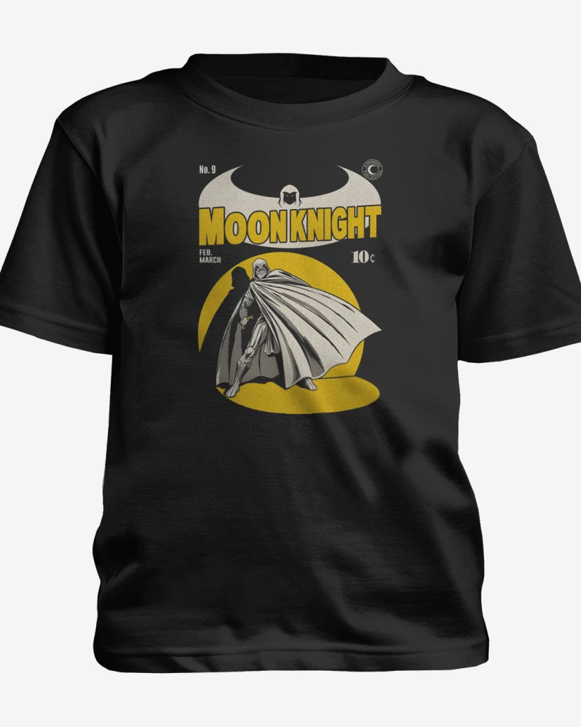 Polera de niño Negro de Moon Knight Comic
