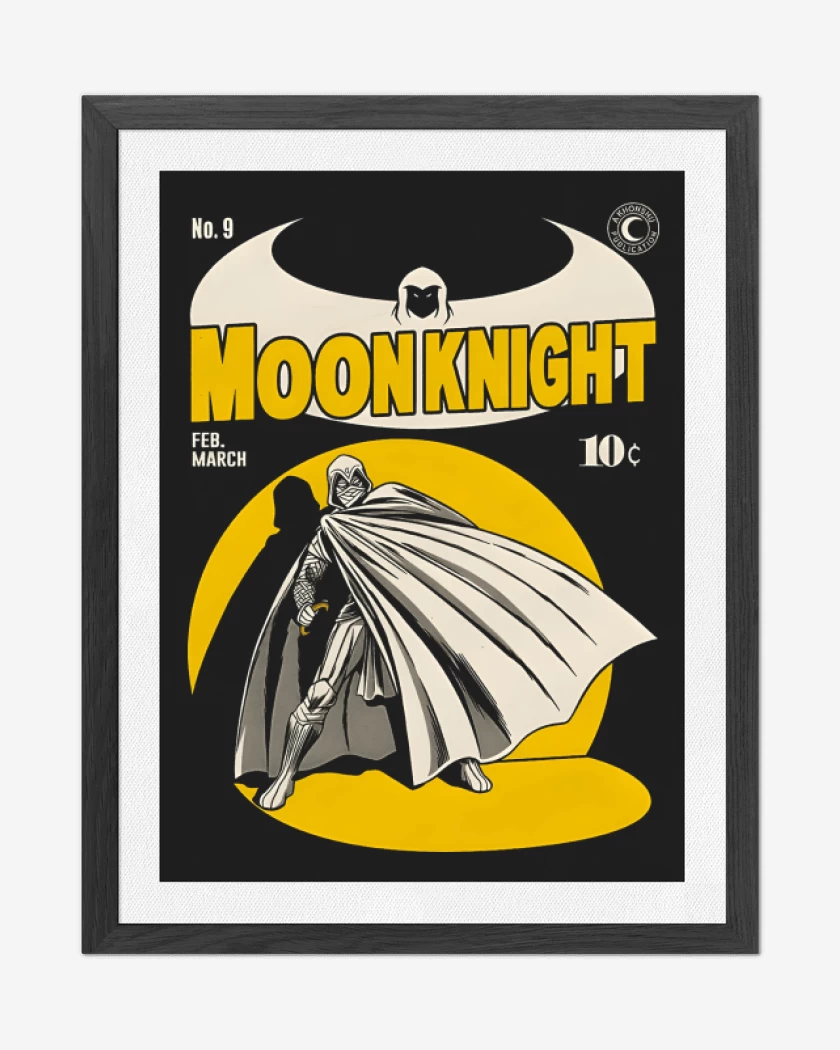 Cuadro decorativo Negro de Moon Knight Comic