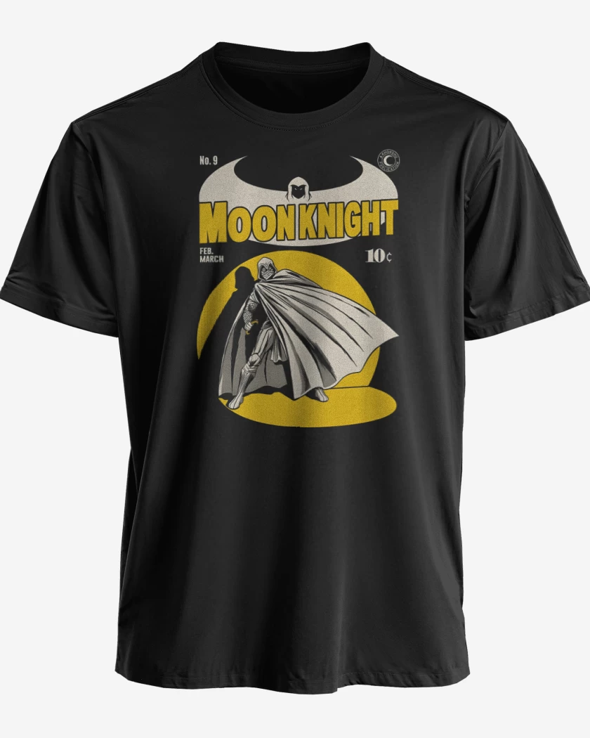 Polera premium Negro de Moon Knight Comic