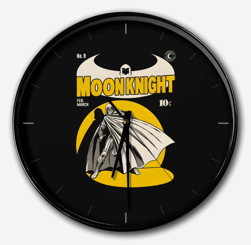 Reloj Negro de Moon Knight Comic