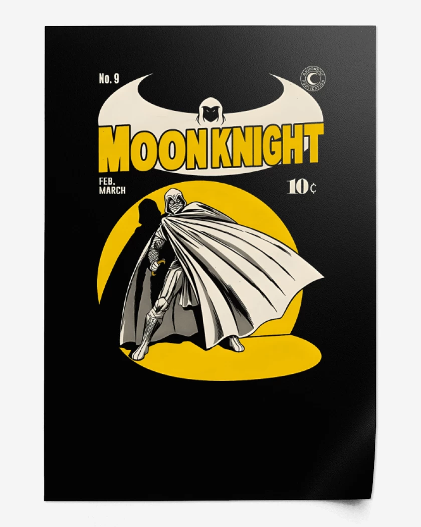 Print Negro de Moon Knight Comic