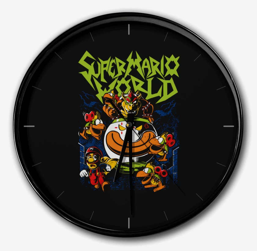 Reloj Negro de Super bigote World