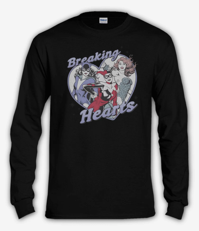Polera manga larga Negro de Heartbreakers