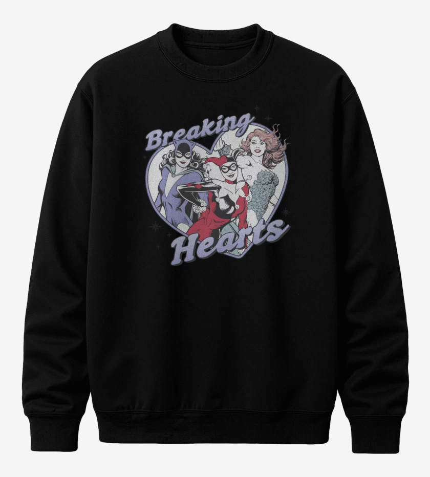 Poleron polo Negro de Heartbreakers
