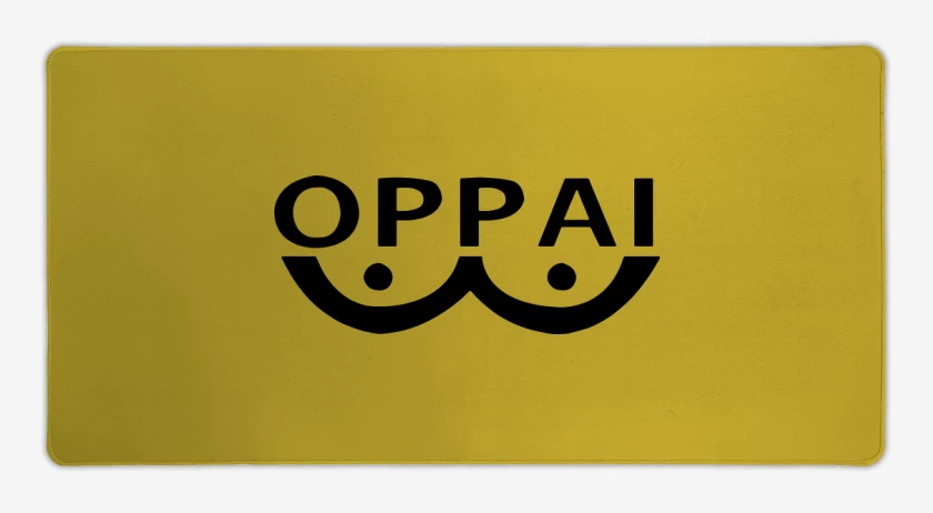 Mouse pad Gamer Amarillo de Oppai