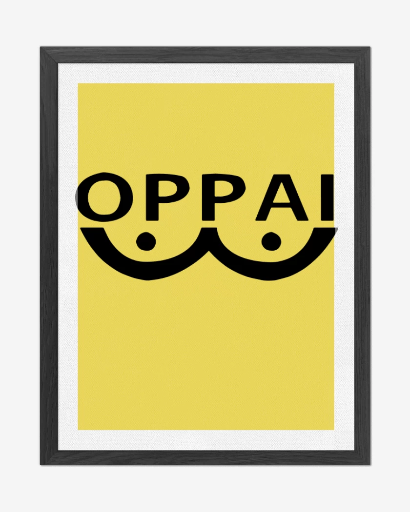 Cuadro decorativo Amarillo de Oppai