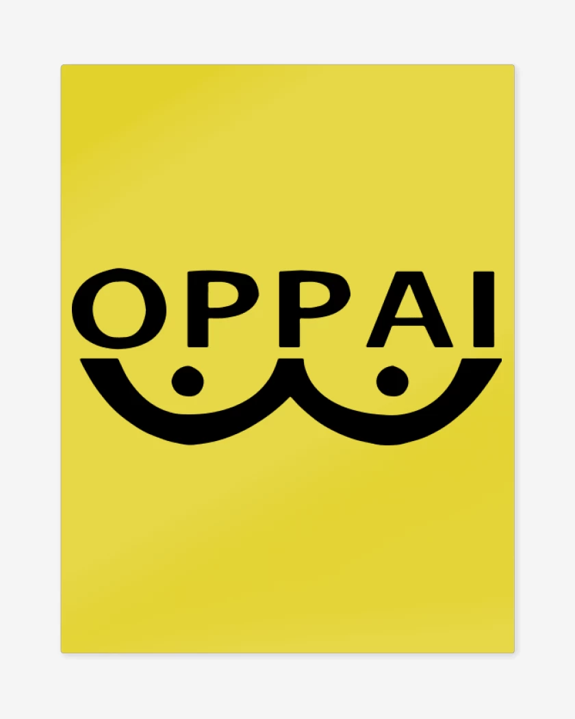 Print metalico Amarillo de Oppai