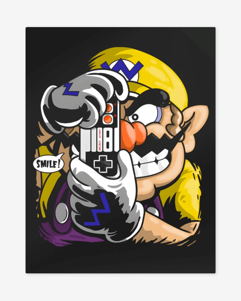 Print metalico Negro de The Killing Wario