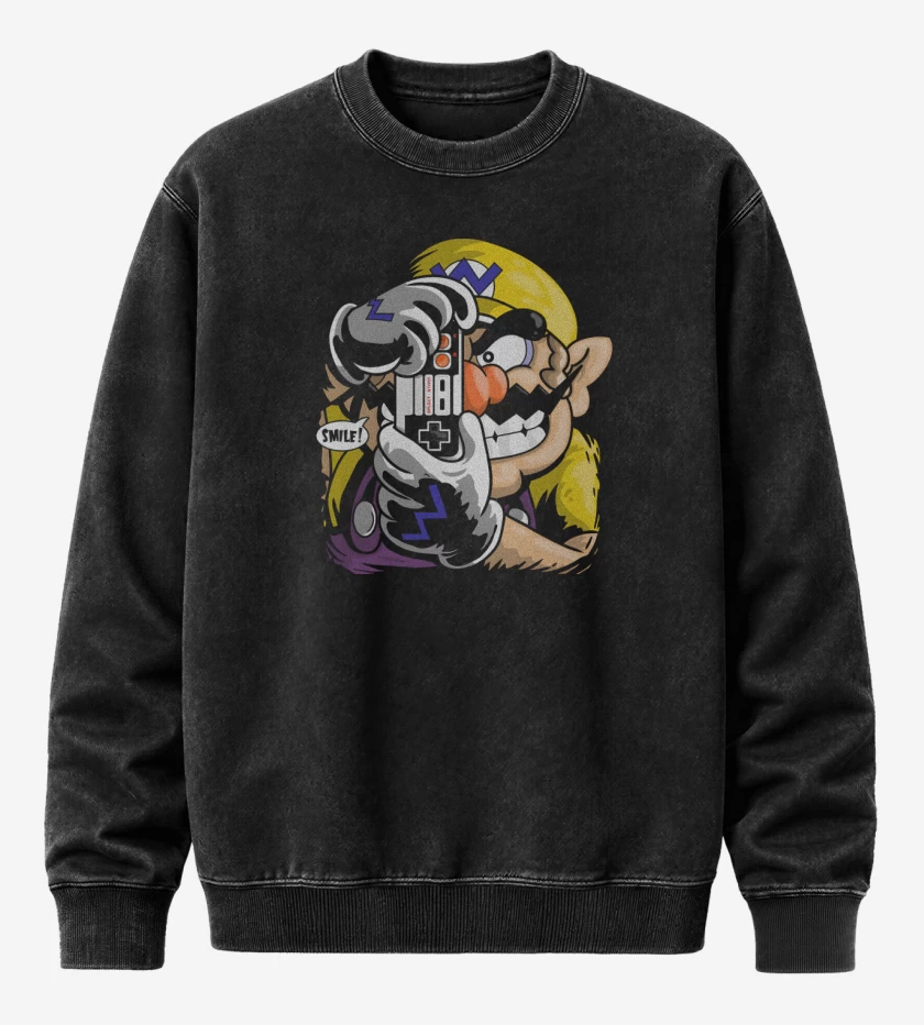 Poleron Polo Acid Wash Negro de The Killing Wario