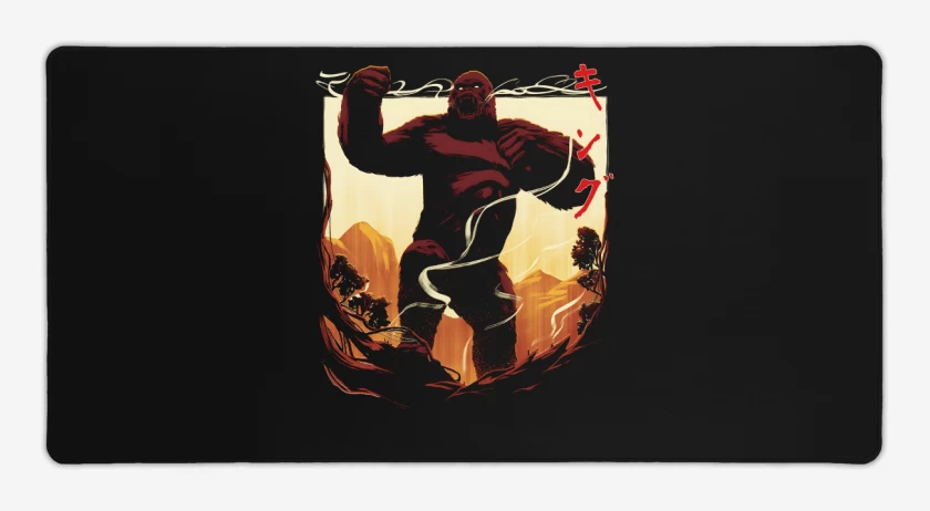 Mouse pad Gamer Negro de Rey Kong