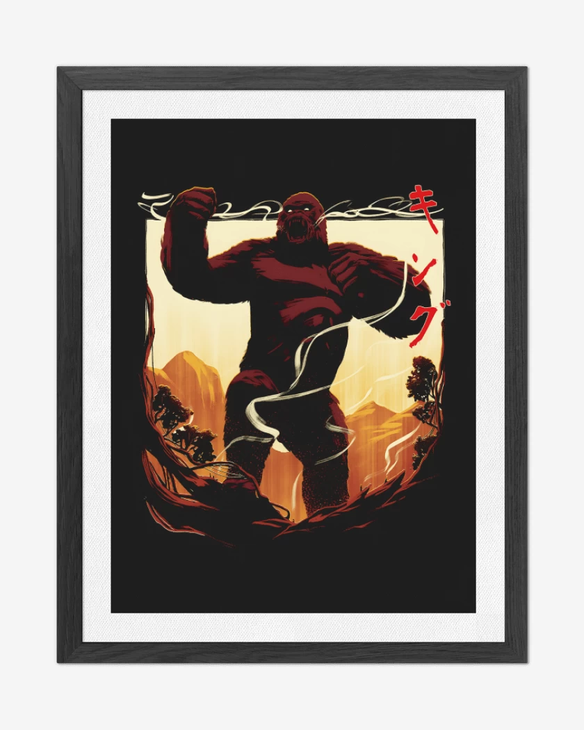 Cuadro decorativo Negro de Rey Kong