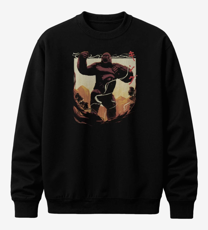 Poleron polo Negro de Rey Kong