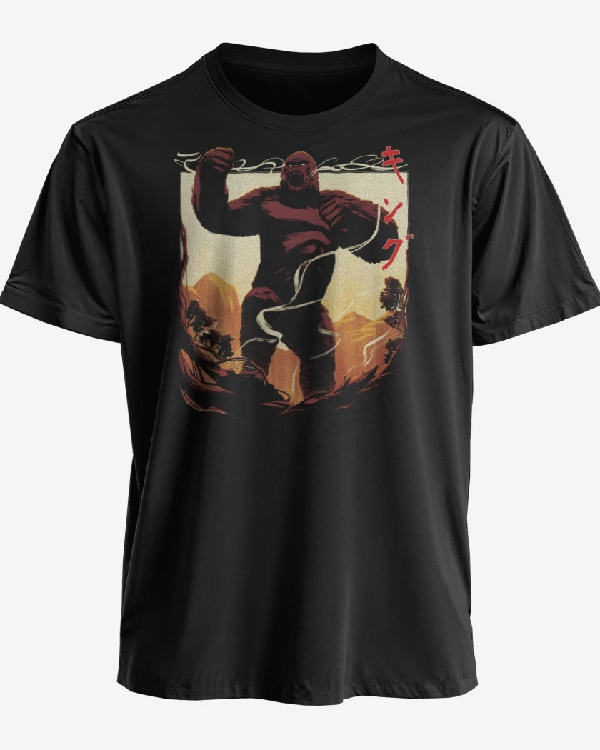 Polera premium Negro de Rey Kong