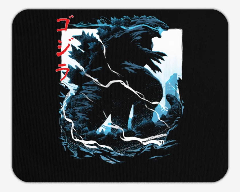 Mousepad Negro de Godzilla king of monsters