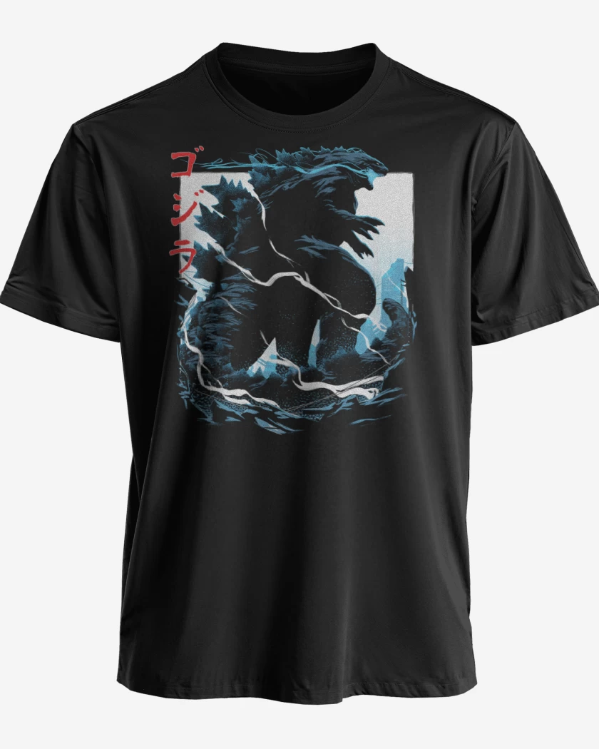 Polera premium Negro de Godzilla king of monsters