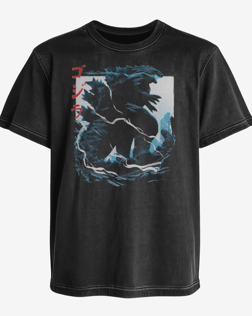 Polera desgastada Godzilla king of monsters