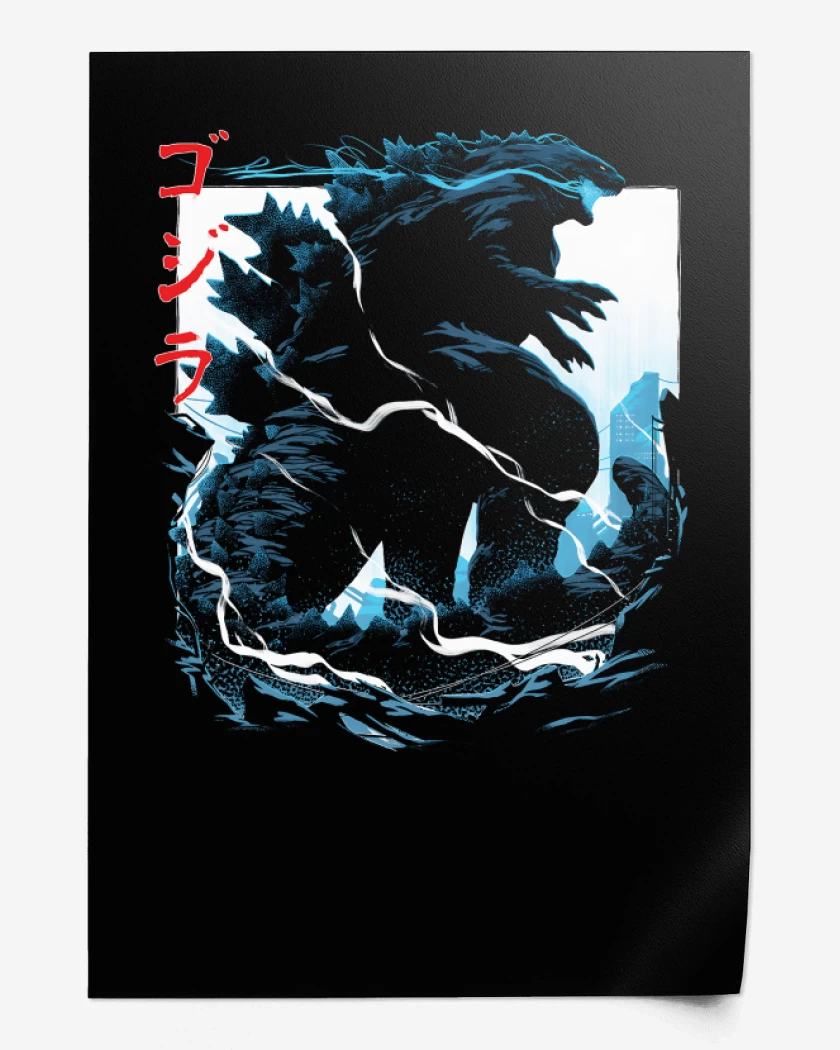 Print Godzilla king of monsters