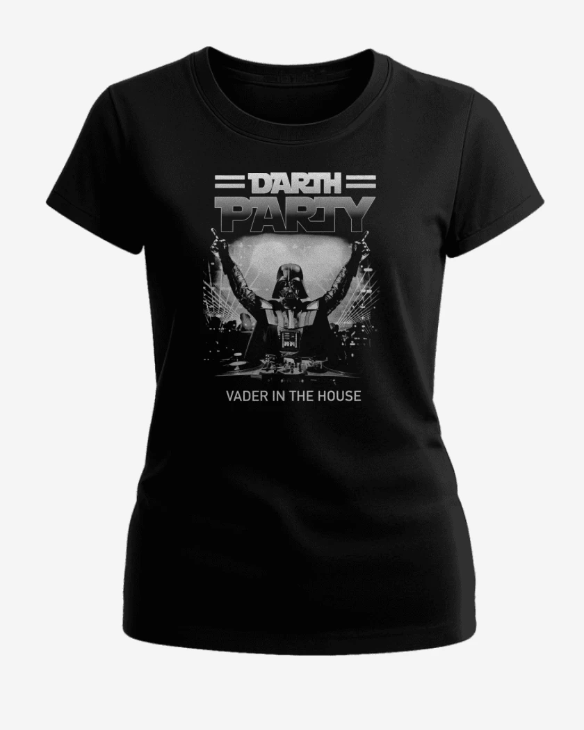 Polera de Mujer Negro de Darth Party