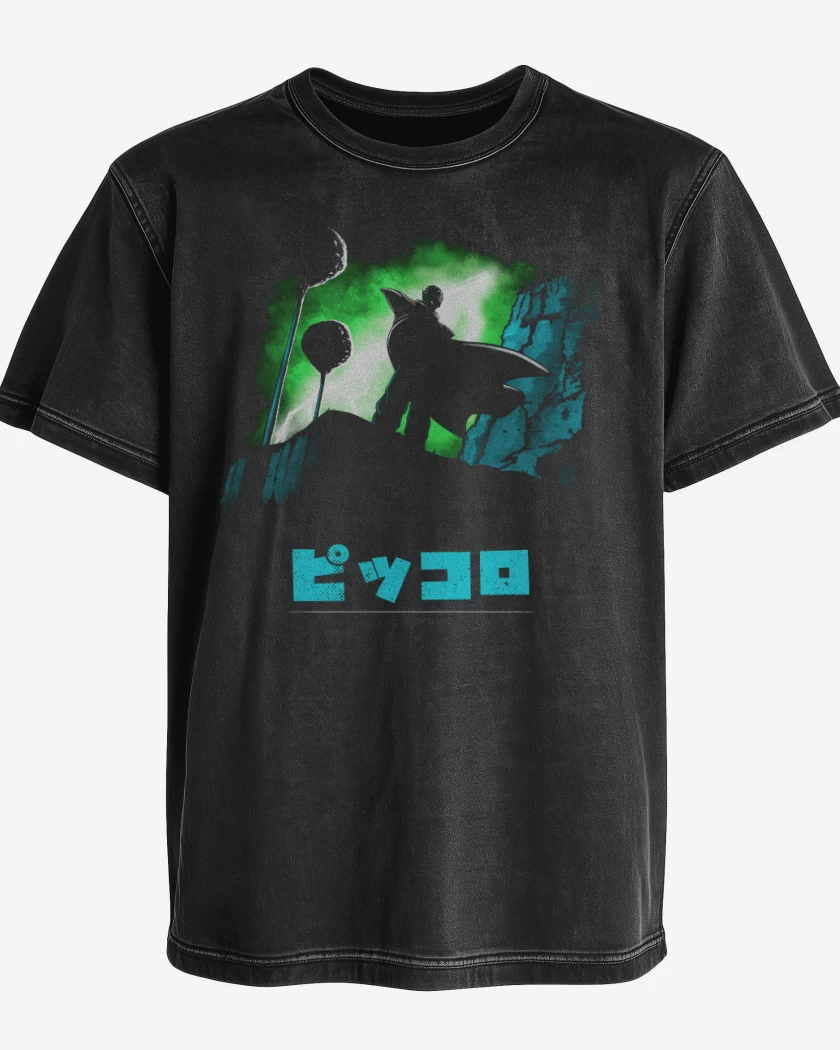 Polera desgastada Negro de Sr Piccoro