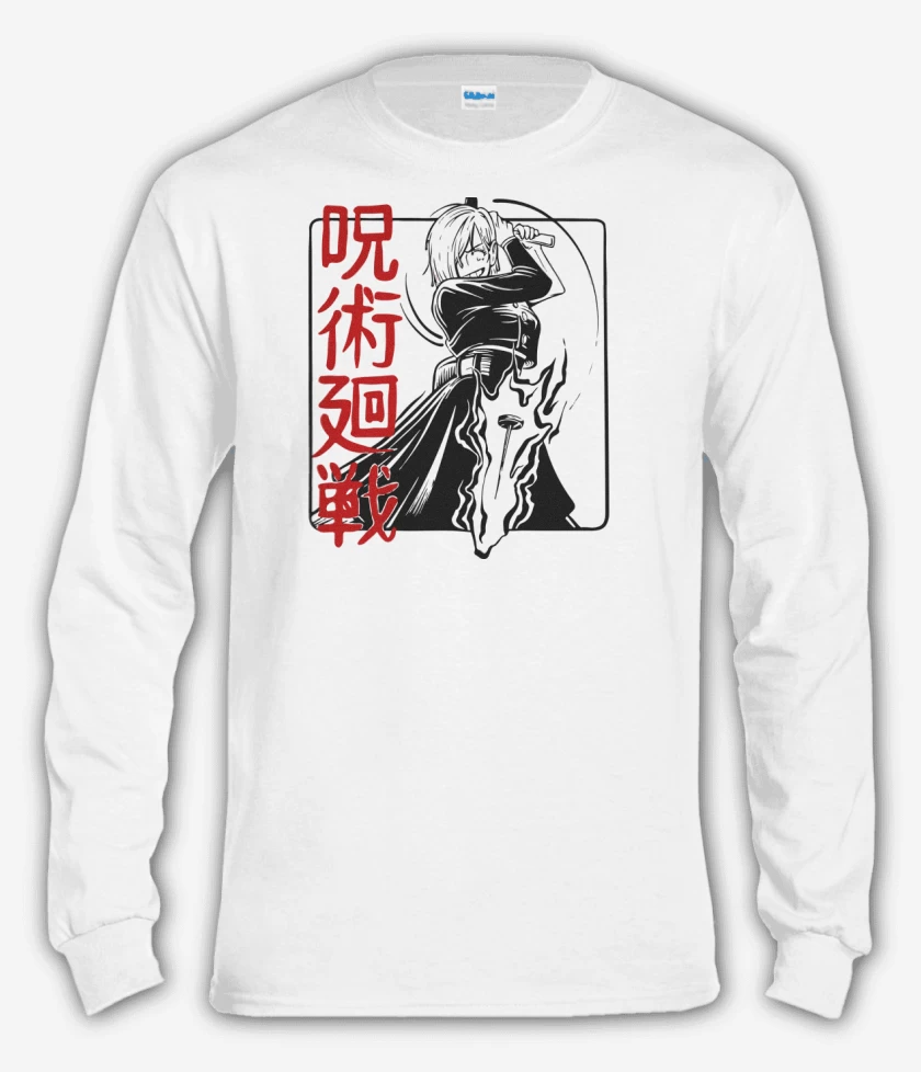 Polera manga larga Blanco de Nobara Kugisaki