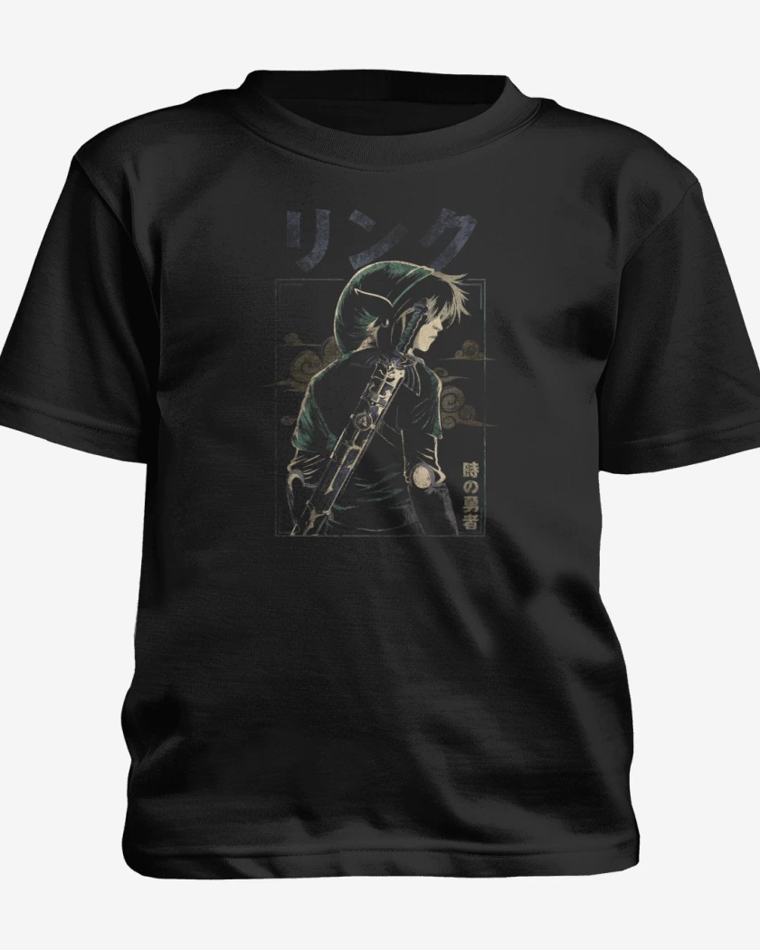 Polera de niño Negro de Link Anime