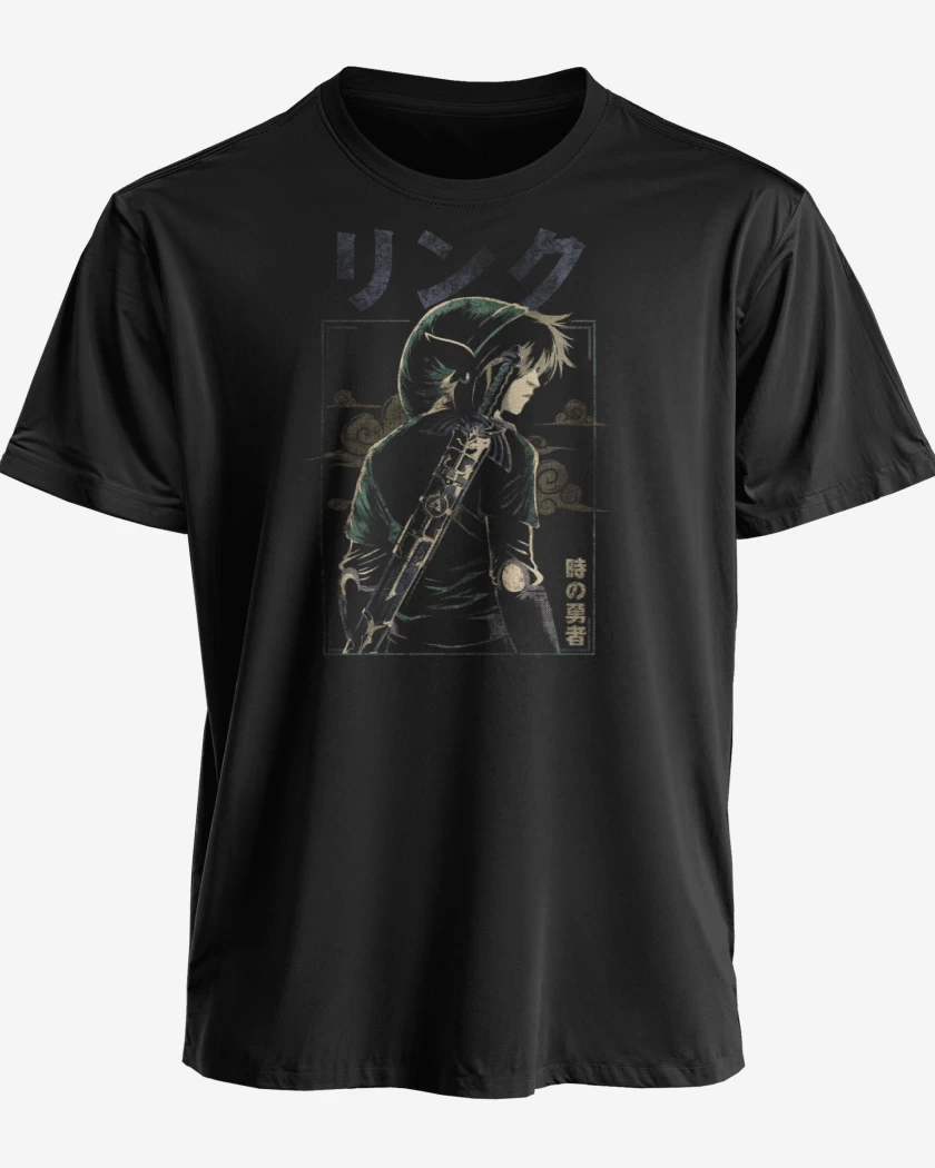 Polera premium Negro de Link Anime