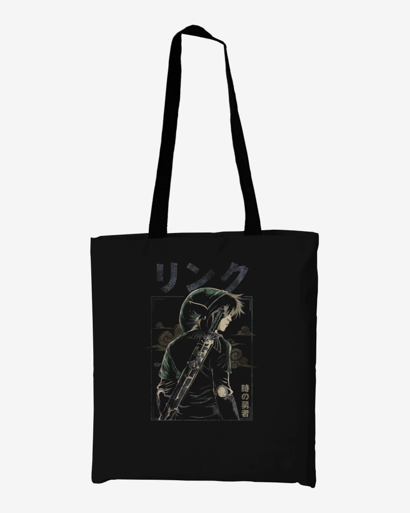 Totebag Negro de Link Anime