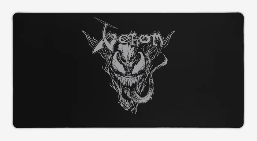 Mouse pad Gamer Negro de Venom Black Metal