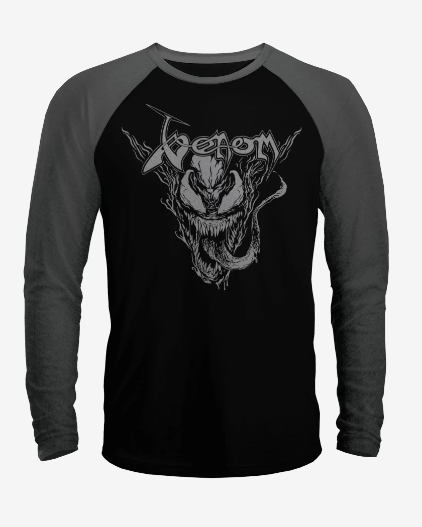 Polera Raglan Venom Black Metal