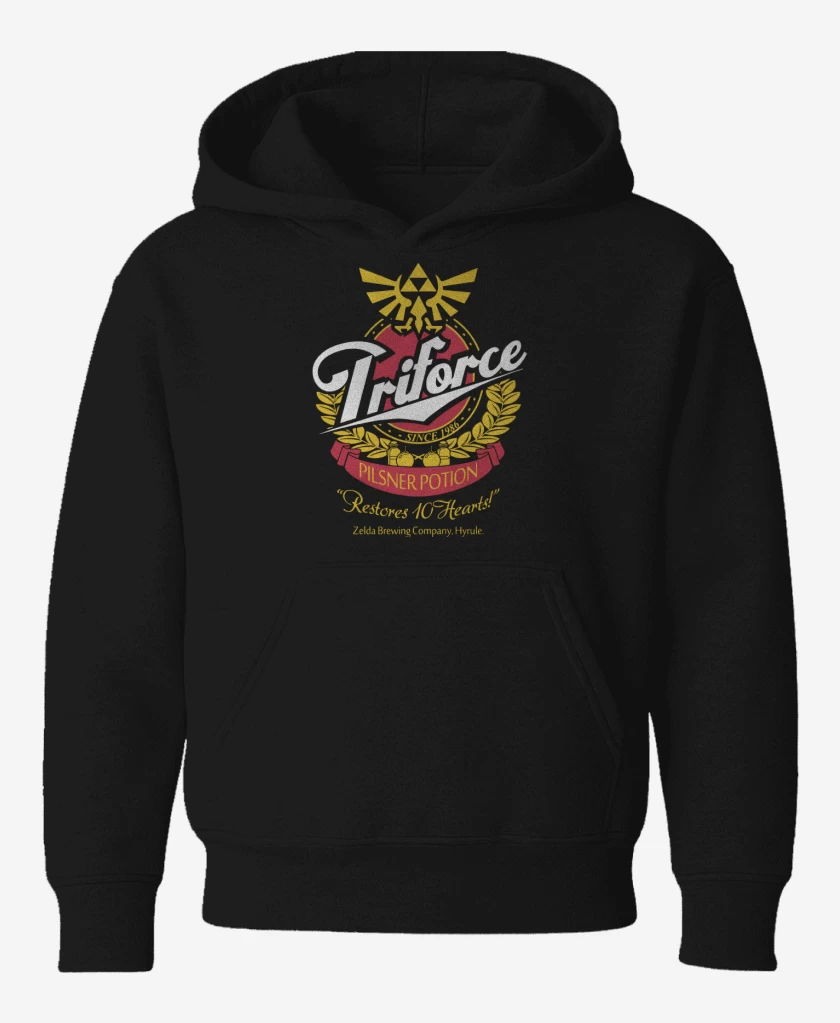 Poleron de niño Negro de Triforce Pilsen Potion