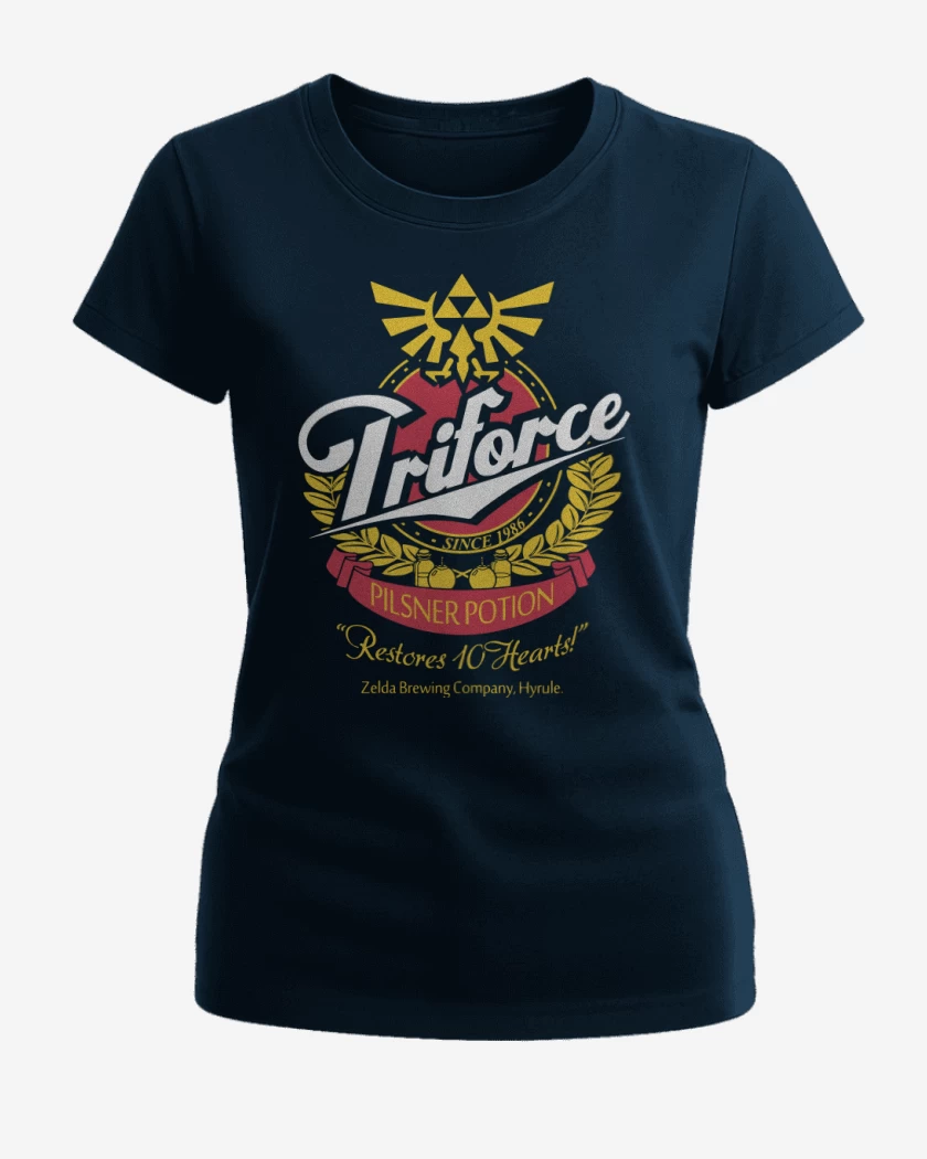 Polera de Mujer Azul Marino de Triforce Pilsen Potion